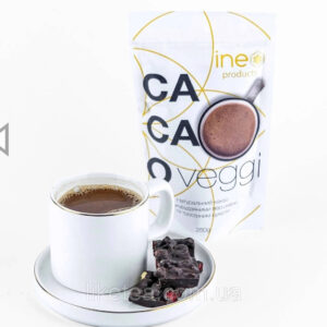 Какао Веган Натуральний БЕЗ ЦУКРУ VEGA CACAO 200 Грамм Ineo Инео