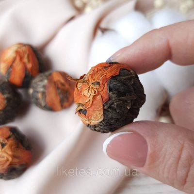 Шэнь пуэр с Лилией свежий сырой зеленый китайский чай 1 шт