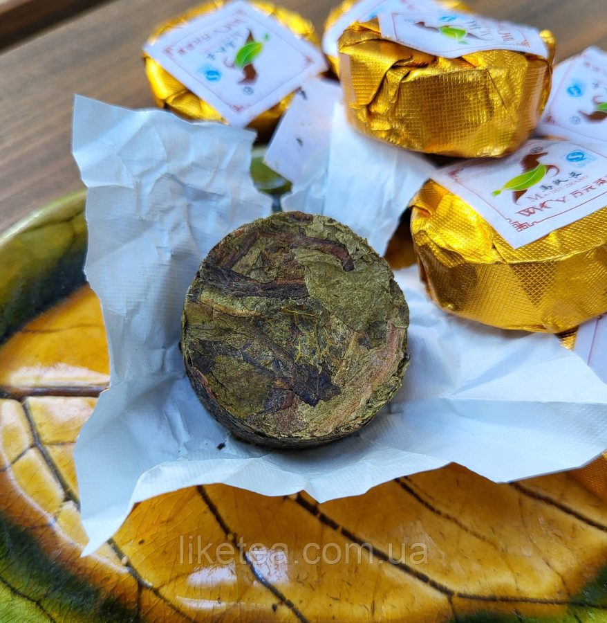 Шень пуэр круг золотой 1шт/5 грам