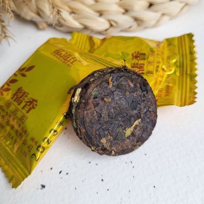 Шу Пуэр с рисом конфета «Jin Zi» 2019г, 1шт — 6 грамм
